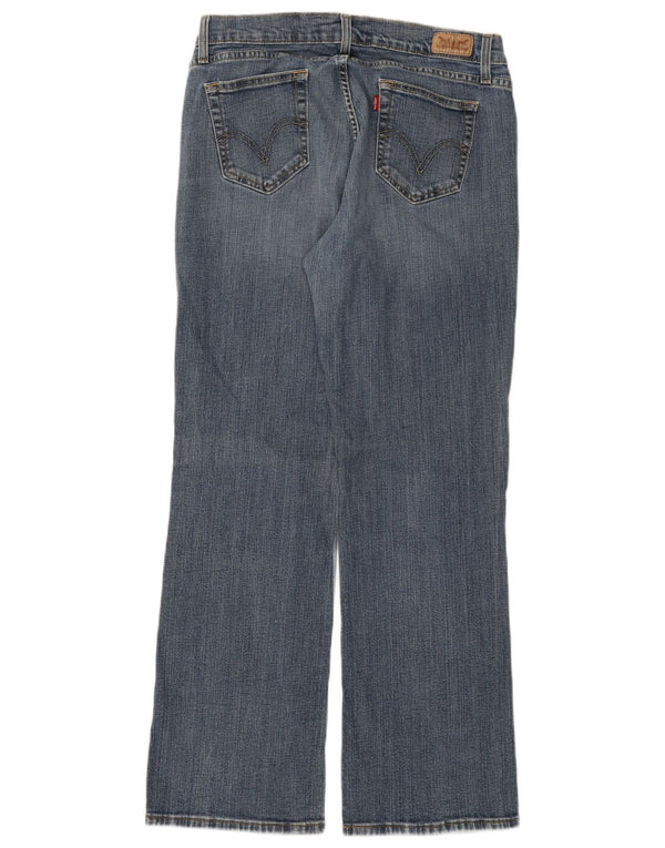 LEVI'S Jeans 529 Curvy Bootcut da donna W32 L32 in cotone blu