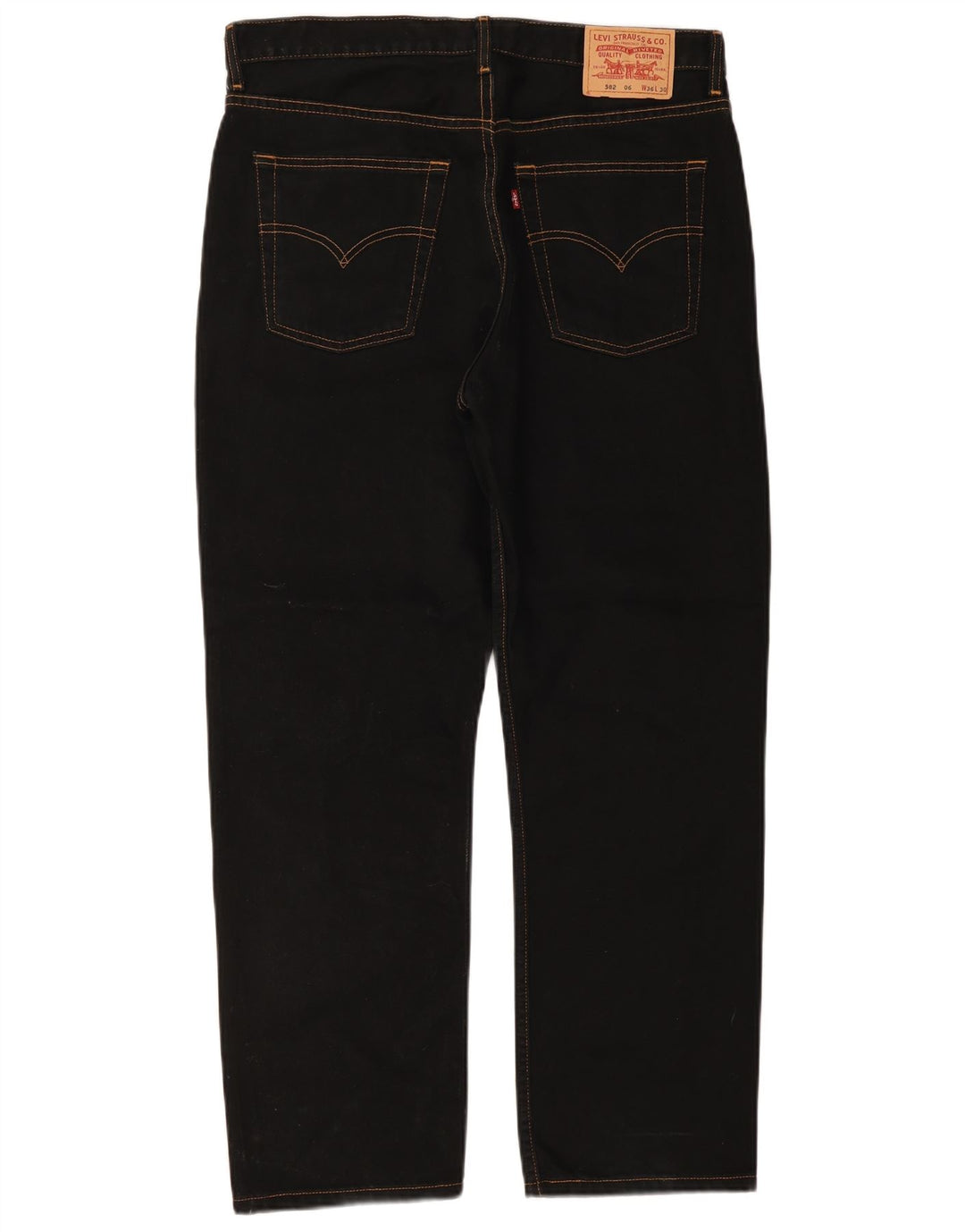 Levi's Uomo 582 Jeans dritti W36 L30 Neri
