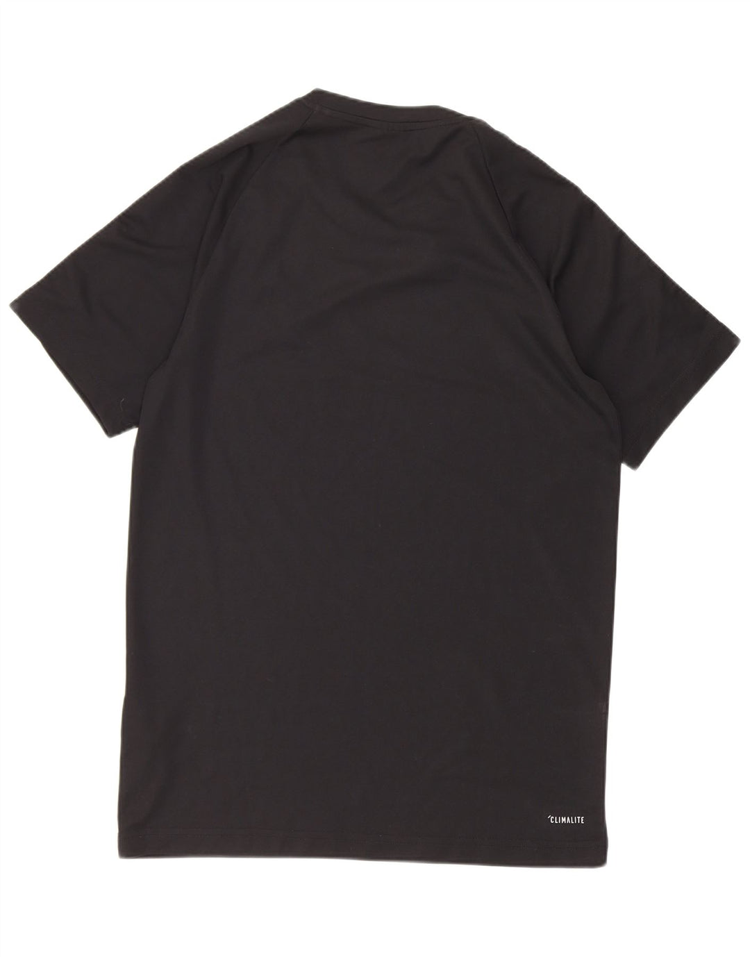 T-shirt Adidas Climalite da uomo piccola piccola in poliestere nero