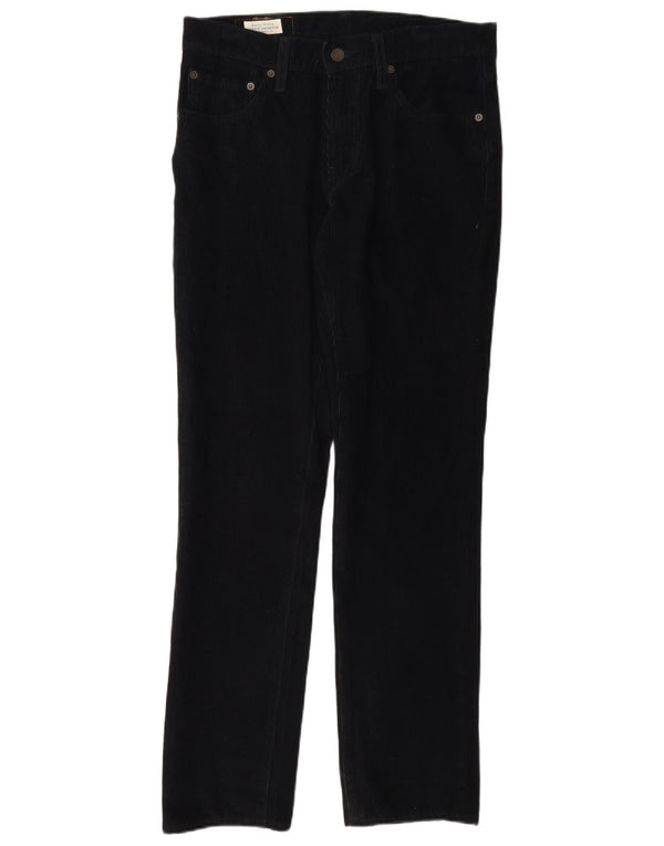 Levi's Mens 511 Slim Corduroy Trousers W30 L32 Navy Blue Cotton