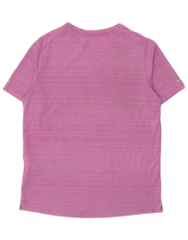 T-shirt grafica Nike da ragazzo Dri Fit Top 13-14 anni XL viola gessato