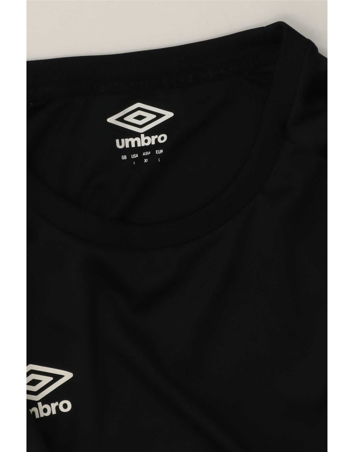 T-shirt Umbro da uomo grande grande nera