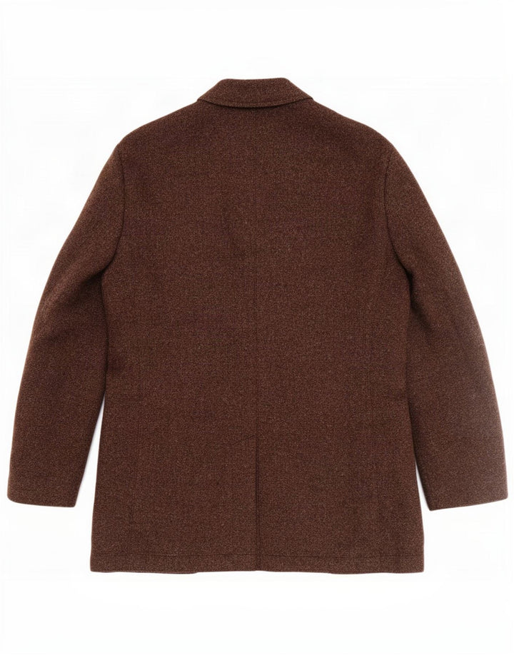 Giacca Blazer 2 Bottoni Uomo Fabio Inghirami IT 54 2XL Lana Vergine Marrone