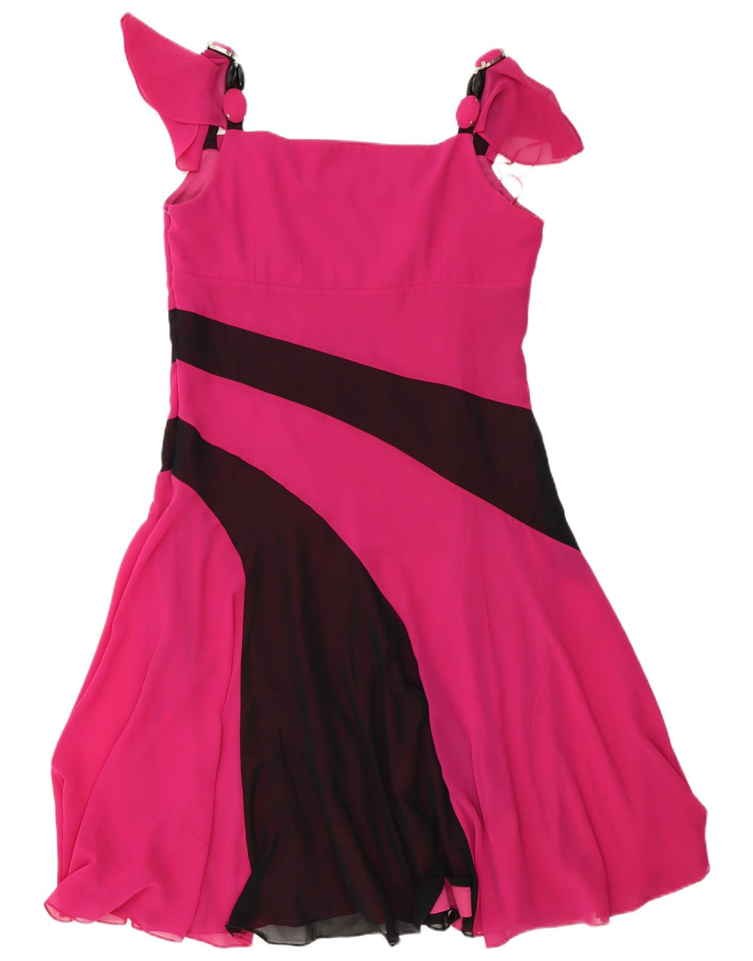 Abito a trapezio da donna Gattinoni IT 48 XL Poliestere color block rosa