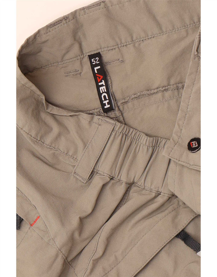 Pantaloncini cargo vintage da uomo IT 52 XL W38 Grigi