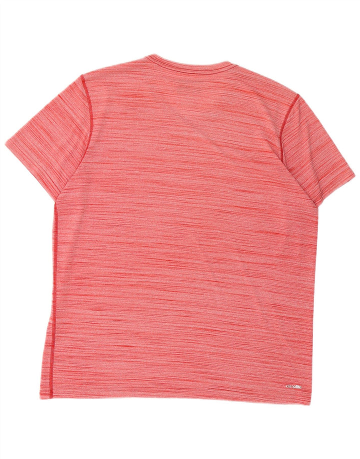T-shirt da uomo Adidas Top XL poliestere a righe rosse