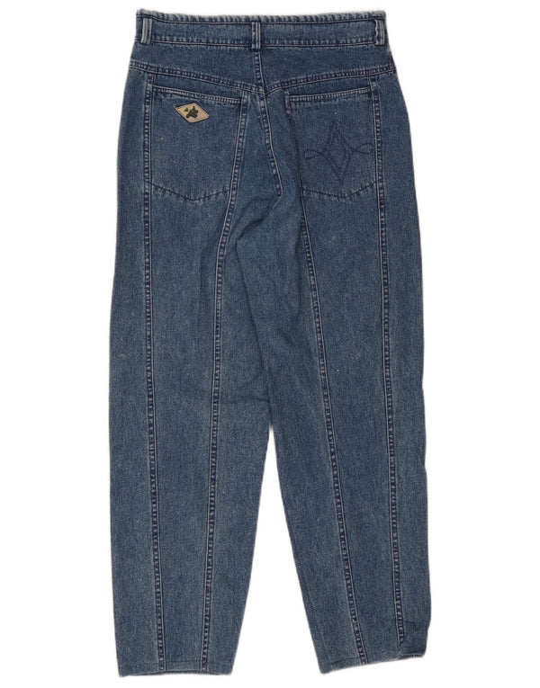 Jeans vintage affusolati a vita alta da donna IT 46 Large W30 L26 Blu