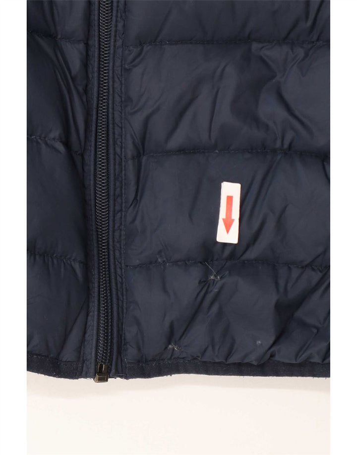 Giacca imbottita da donna Benetton UK 10 Small Blu Navy