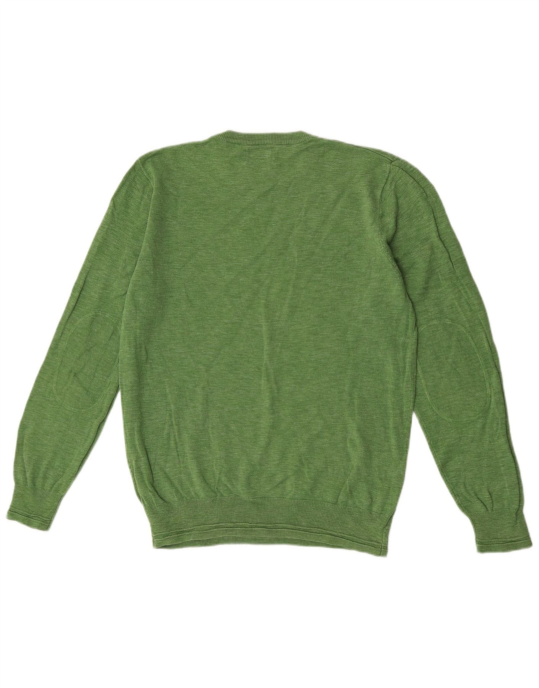 Maglione da uomo con scollo a V Marks & Spencer in cotone verde medio