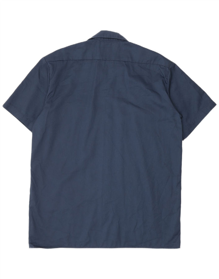 Dickies Camicia a maniche corte da uomo Large in poliestere blu navy