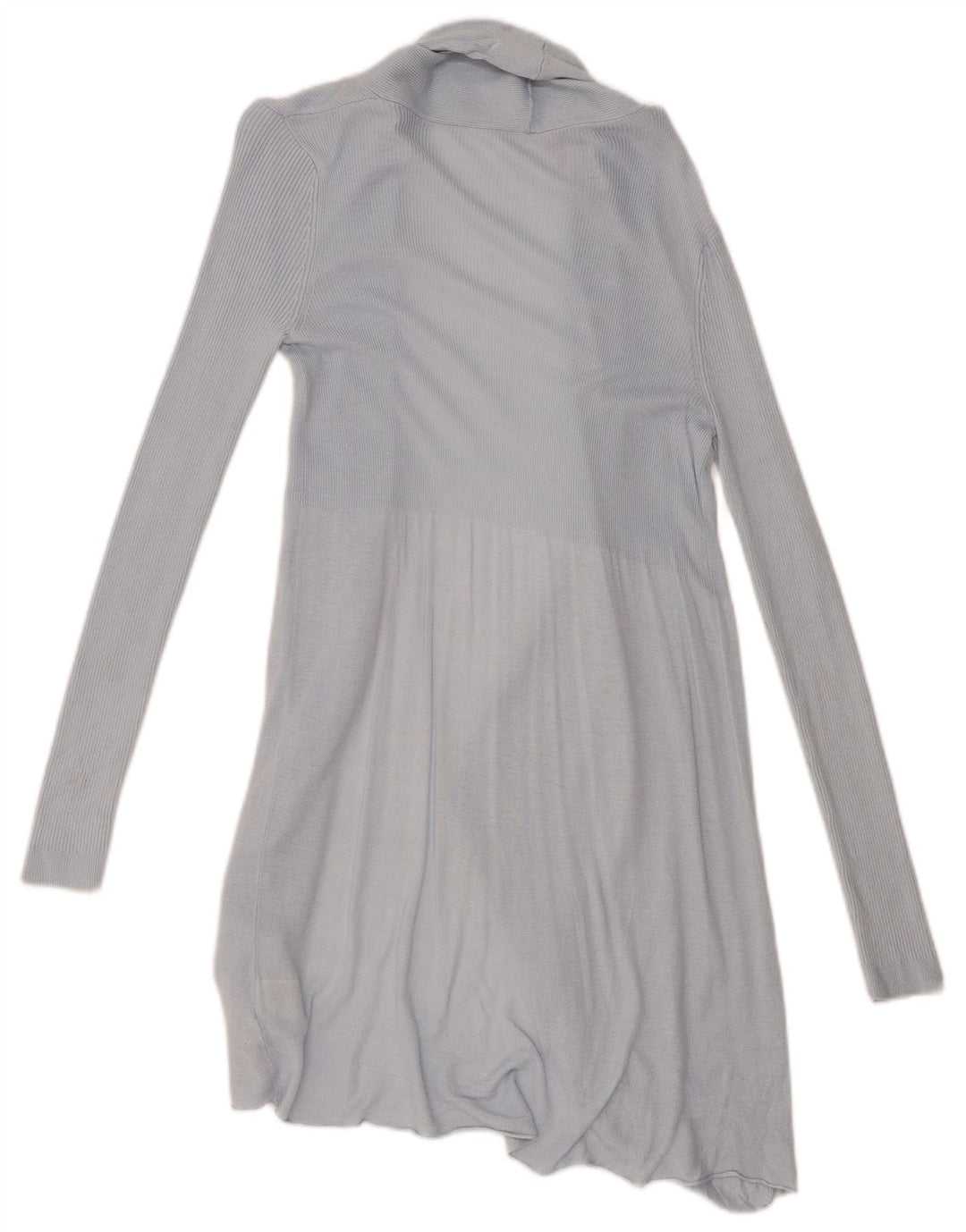 Maglione cardigan aperto lungo da donna Phase Eight UK 8 piccolo viscosa blu