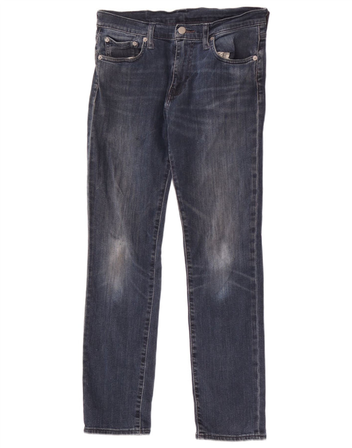 Jeans Levi's 512 affusolati da donna W30 L30 cotone blu navy
