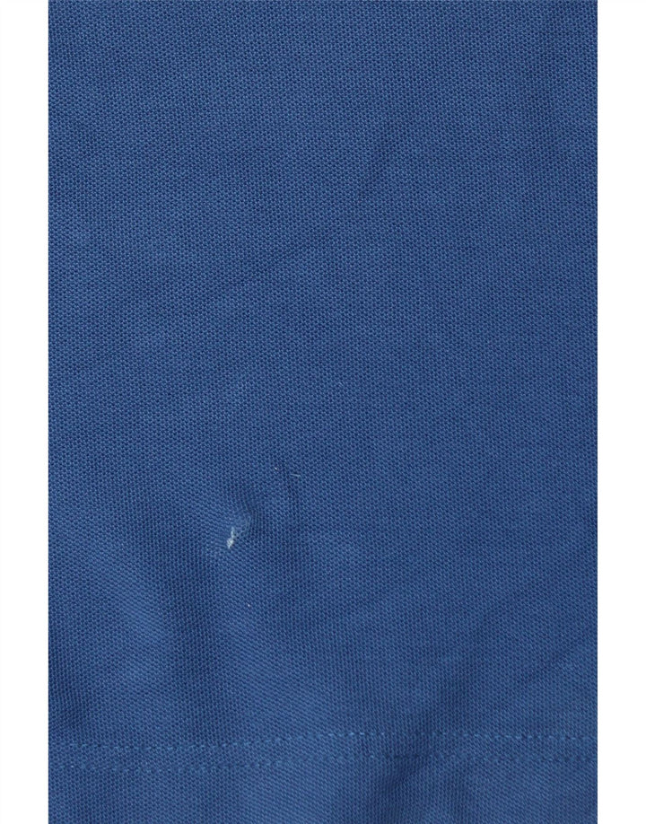 Polo da uomo LOTTO Life piccola in cotone blu