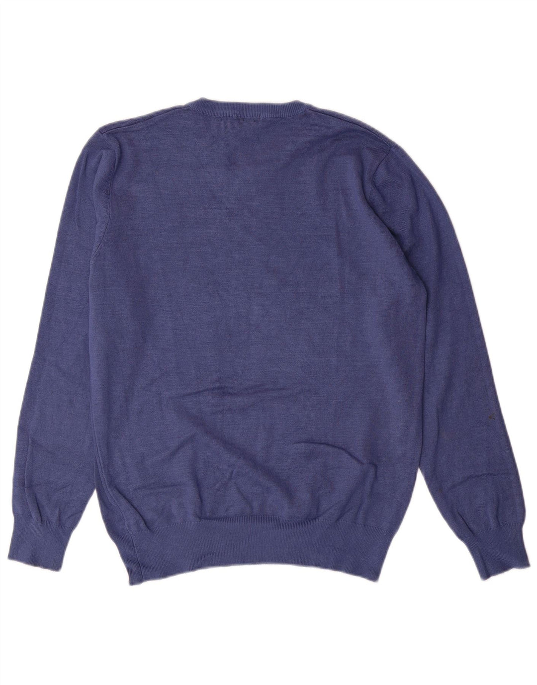 EL CHARRO Maglione da donna con scollo a V UK 14 Large Lana blu navy