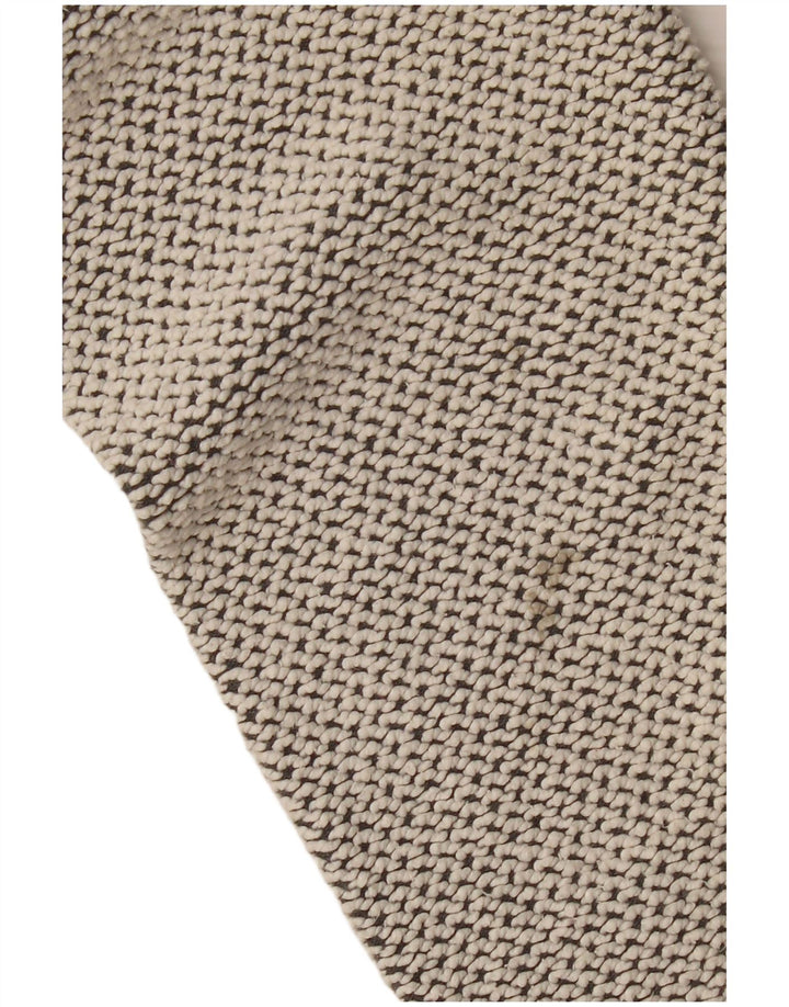 WEIRD FISH Felpa da uomo con collo con zip, maglione grande, cotone grigio