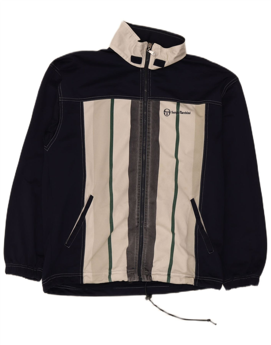 Giacca da ginnastica da uomo Sergio Tacchini, colore blu navy medio