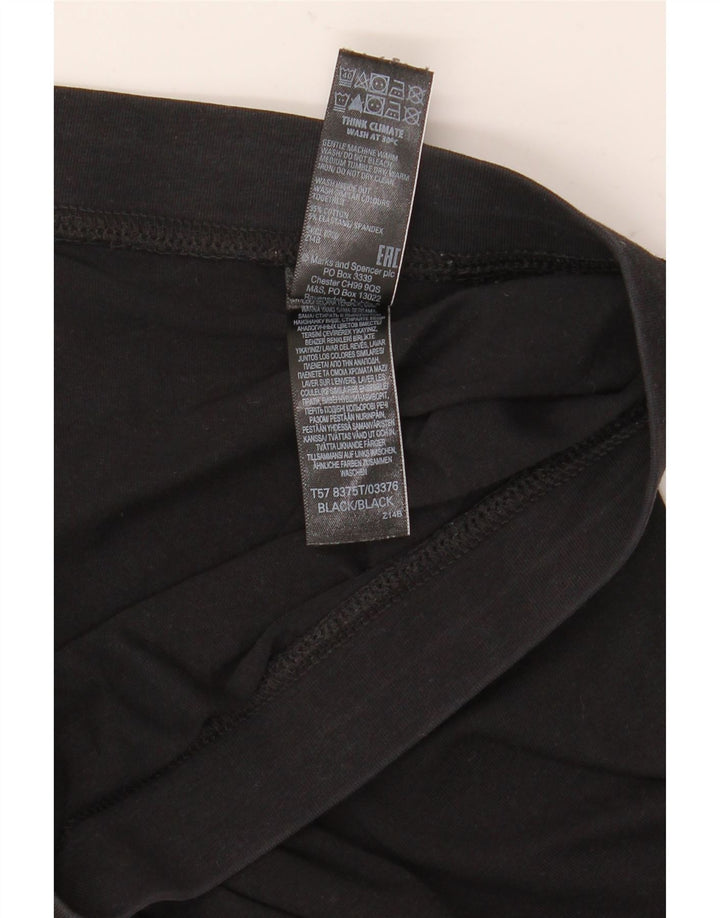 Leggings da donna Marks & Spencer UK 20 2XL Cotone nero