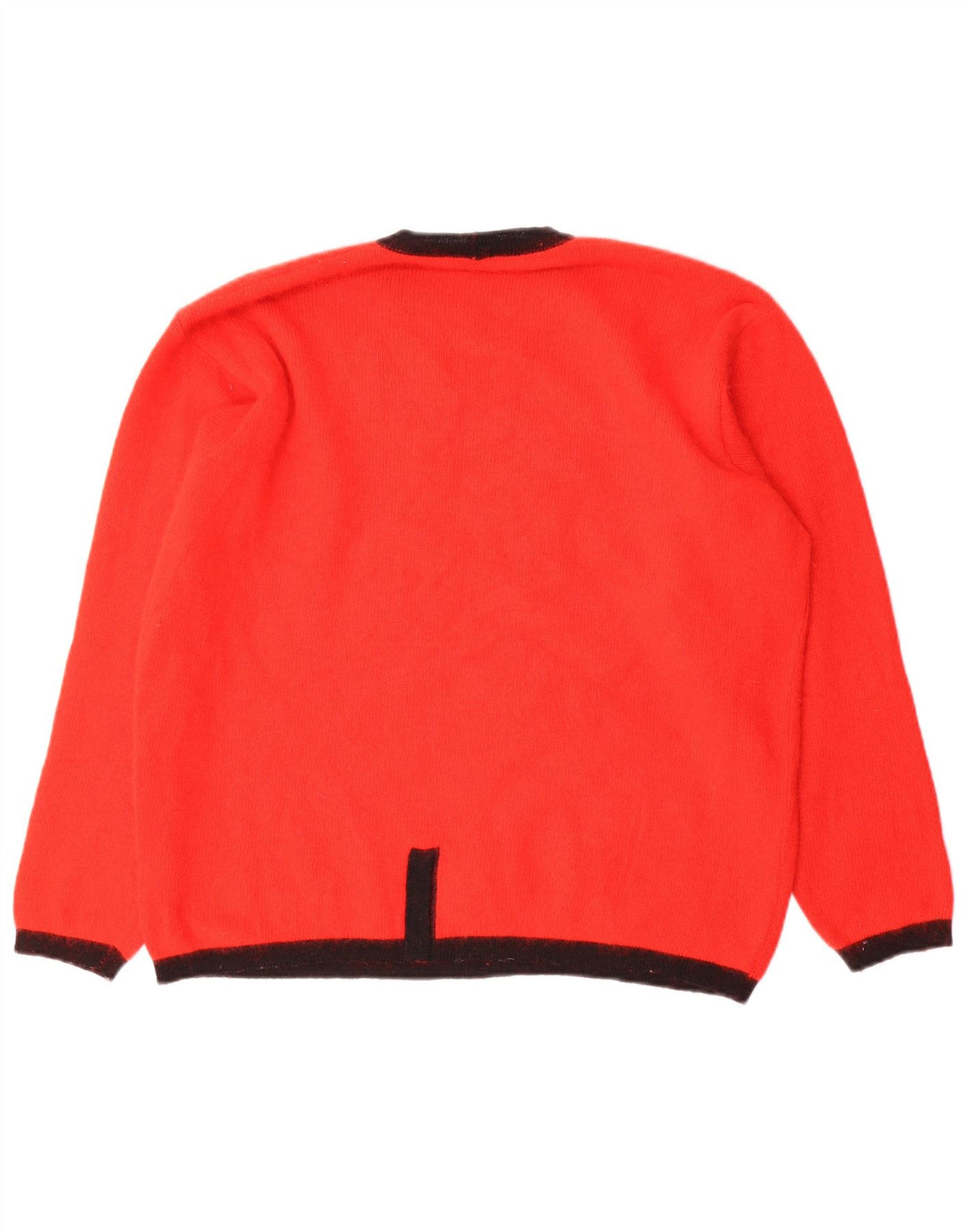 VINTAGE Womens Graphic Crew Neck Jumper Sweater IT 46 Large Red Angora