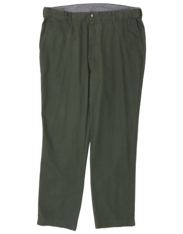 Pantaloni chino dritti da uomo James Pringle W38 L31 cotone verde