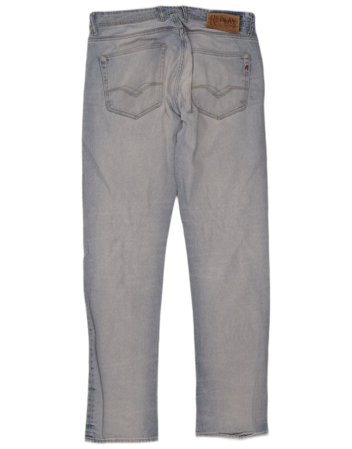 Jeans dritti da uomo Replay W32 L33 Blu
