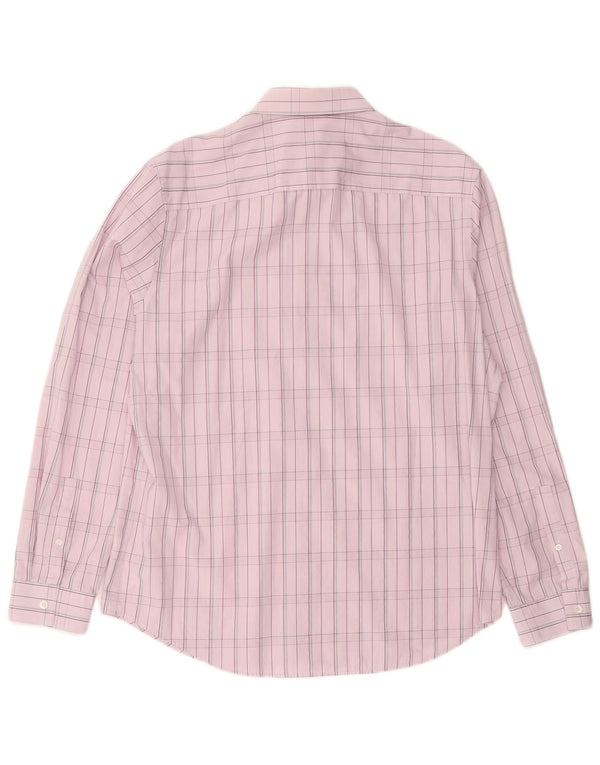 CALVIN KLEIN Camicia da uomo in cotone a quadri grandi rosa