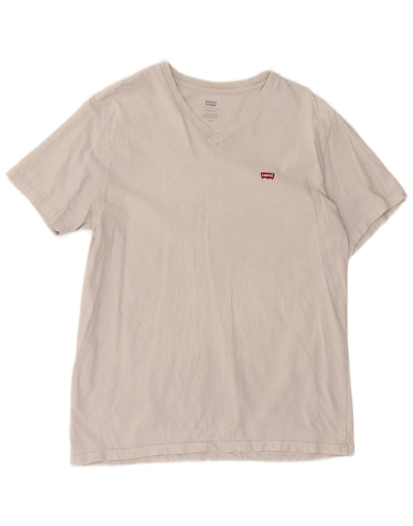 T-shirt standard da uomo Levi's Top grande in cotone bianco