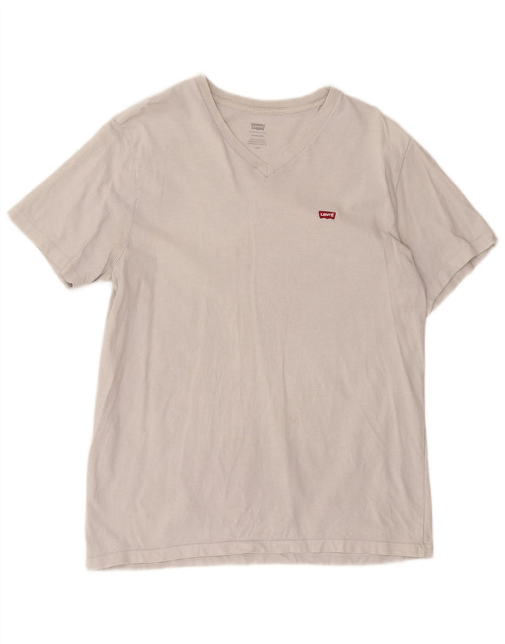 T-shirt standard da uomo Levi's Top grande in cotone bianco