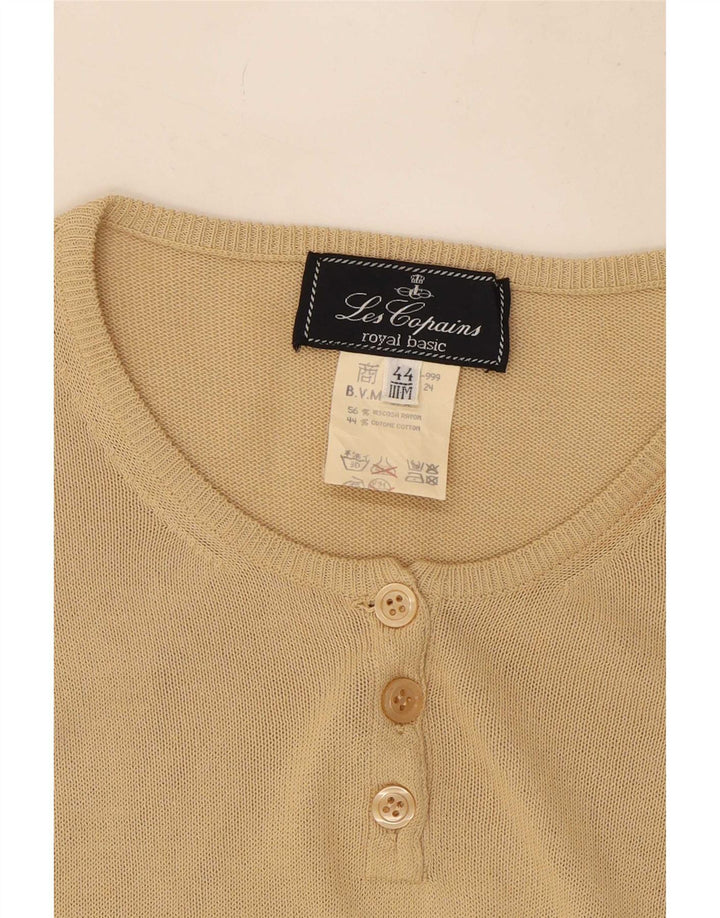 Maglione da donna con collo lungo e bottoni Les Copains IT 44 Beige medio