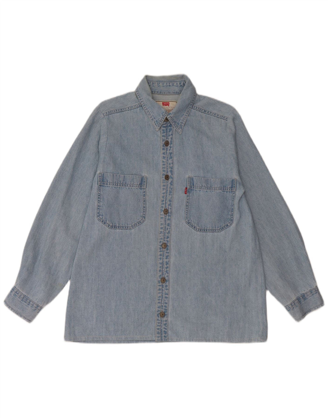 Camicia di jeans da uomo Levi's in cotone blu medio
