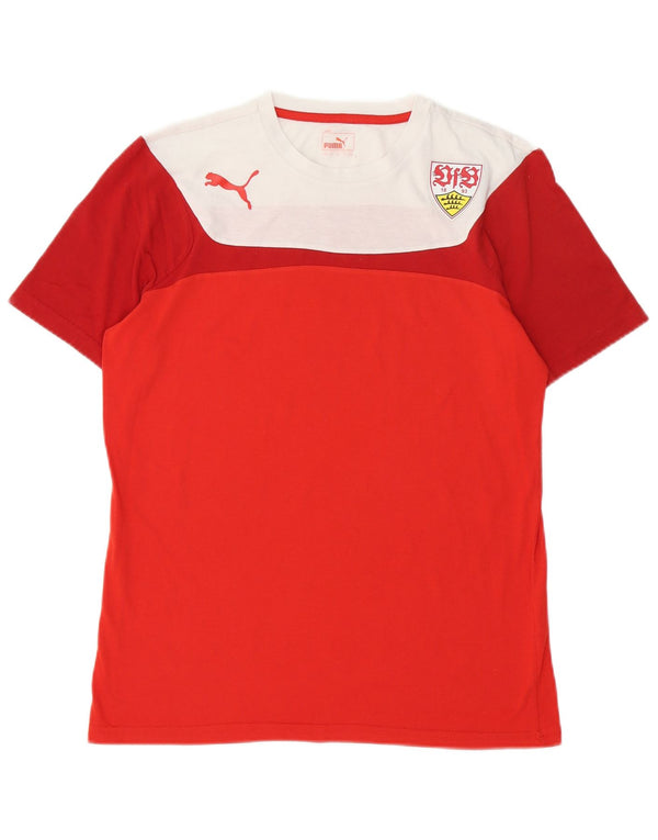 T-shirt grafica Puma da ragazzo, 15-16 anni, 2XL, cotone color block rosso