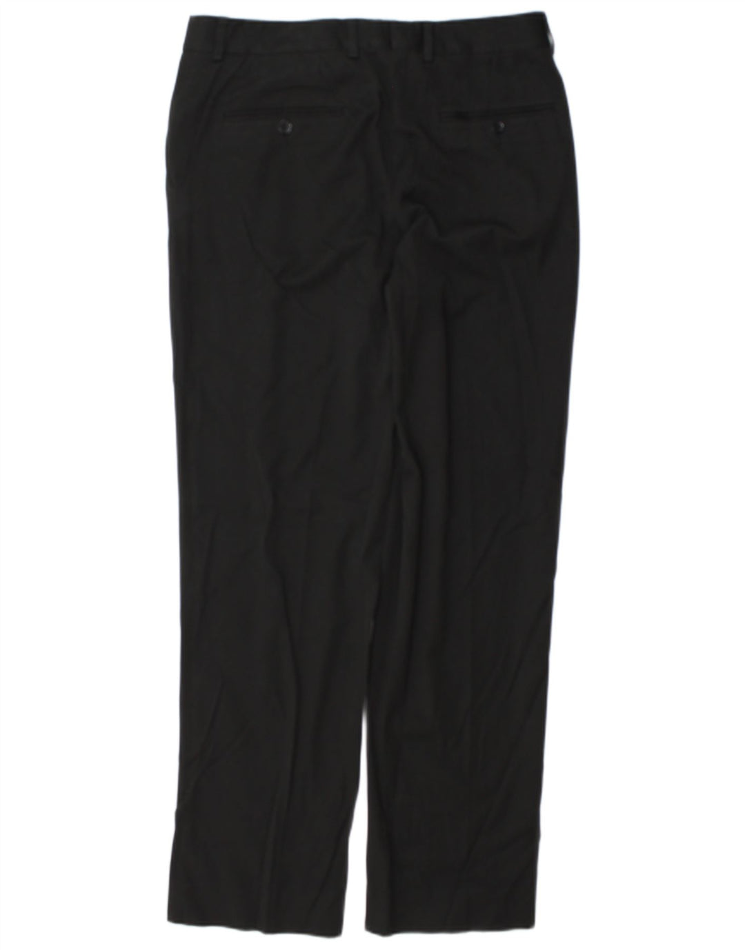Pantaloni da abito dritti da uomo Zara EU 44 Large W34 L32 poliestere nero