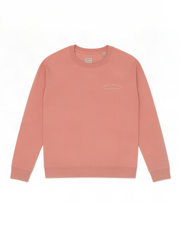 Felpa da donna Jack Wills UK 6 XS cotone rosa