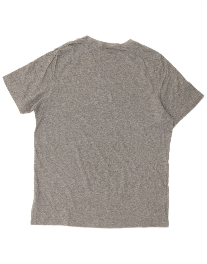 PUMA Mens Graphic T-Shirt Top Large Grey Cotton