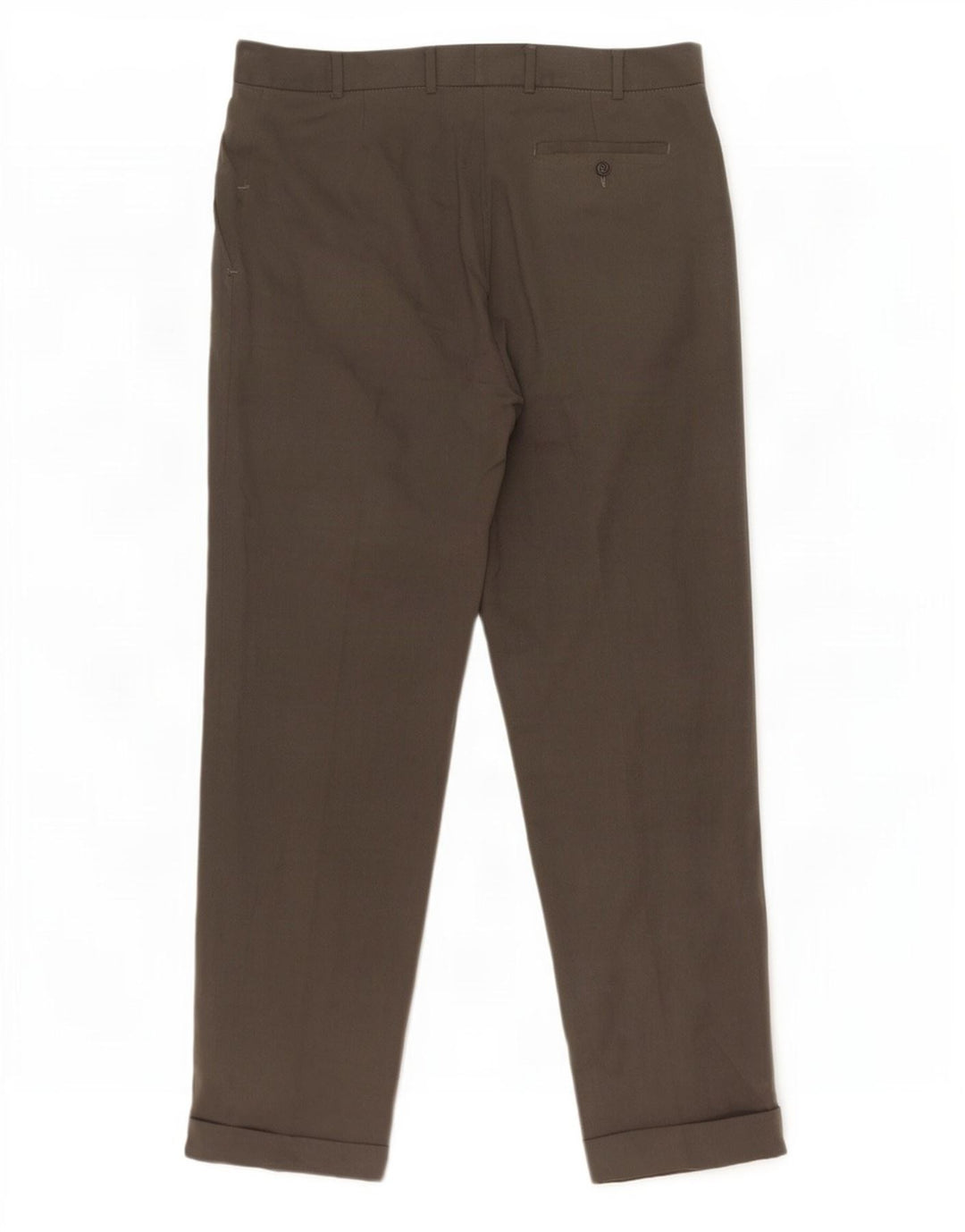 Pantaloni da abito con pegging da uomo Marks & Spencer W38 L31 Lyocell grigio