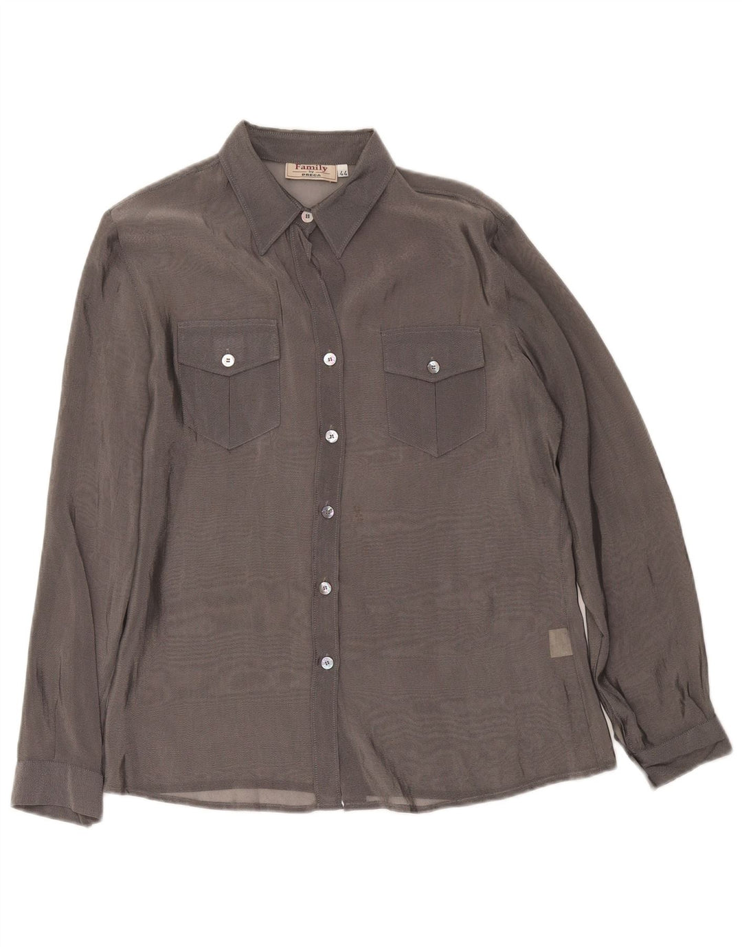 Camicia Preca Donna See Through IT 44 Poliammide Grigio Medio