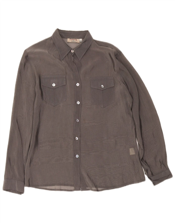 Camicia Preca Donna See Through IT 44 Poliammide Grigio Medio