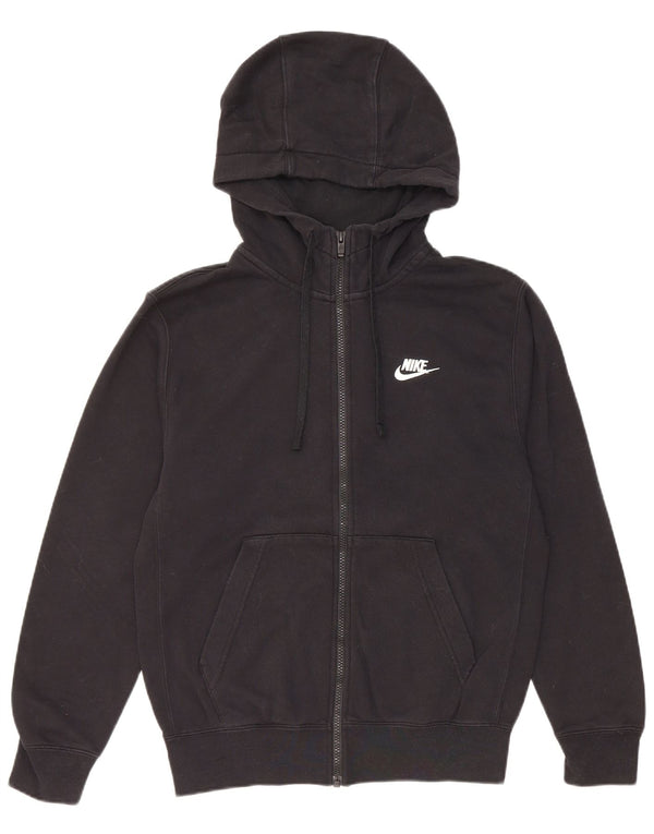 Felpa con cappuccio e zip Nike da uomo XS in cotone nero