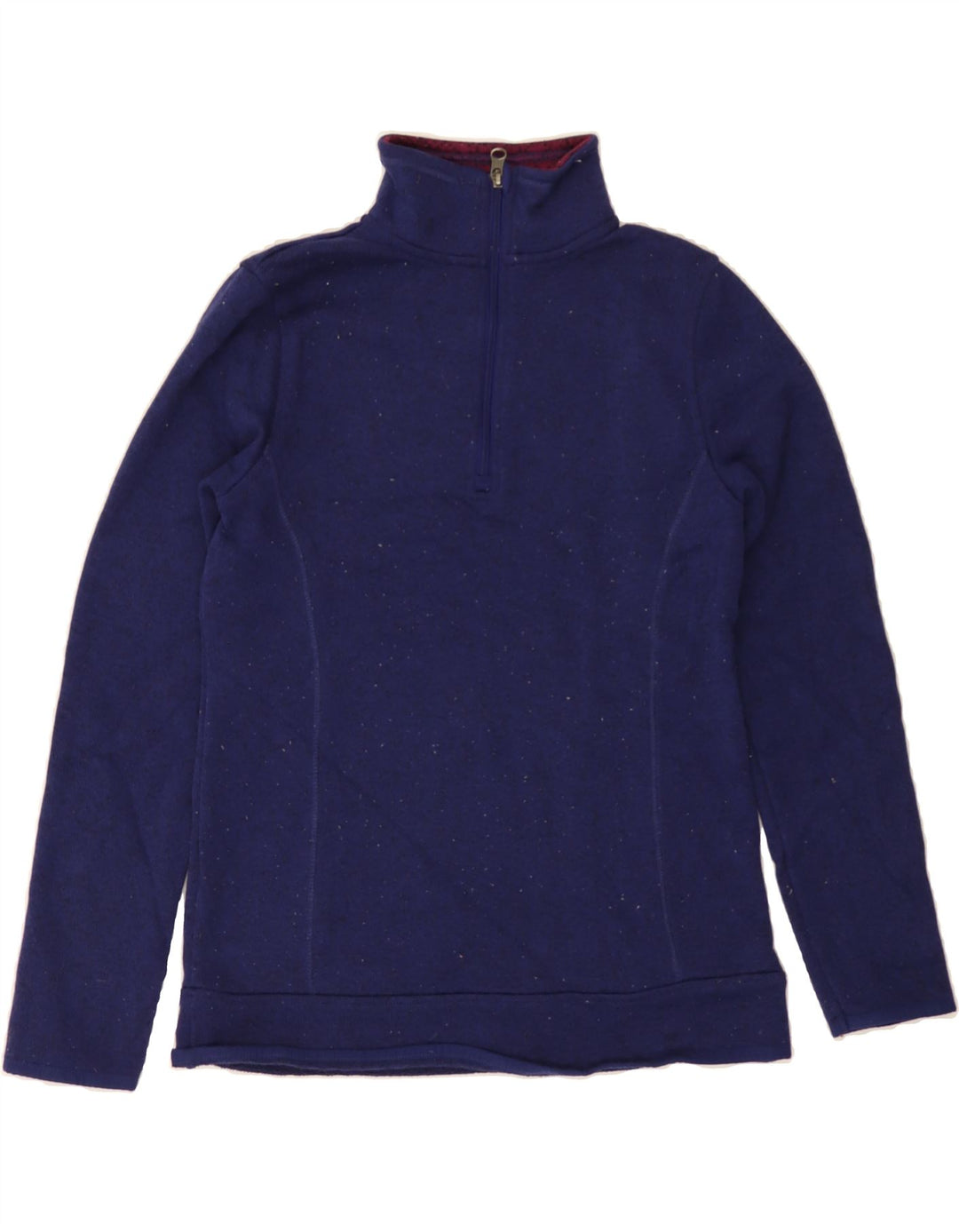 EDDIE BAUER Womens Zip Neck Sweatshirt Jumper UK 10 Small Navy Blue Vintage Eddie Bauer and Second-Hand Eddie Bauer from Messina Hembry 