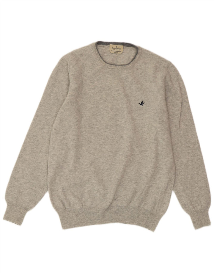 Maglione maglione girocollo da donna BROOKSFIELD IT 52 2XL Lana grigia