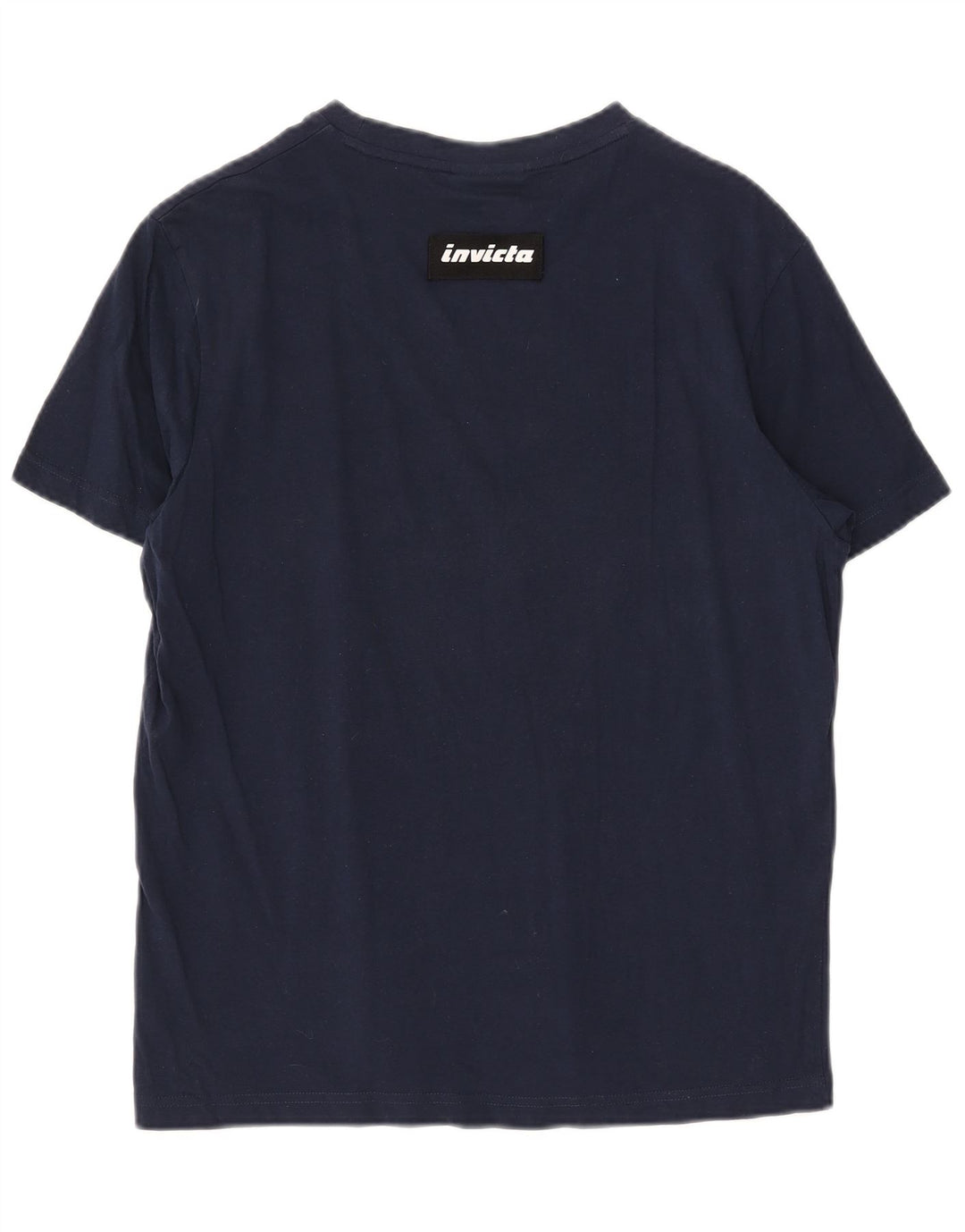 T-shirt grafica da uomo Invicta Top Large in cotone blu navy