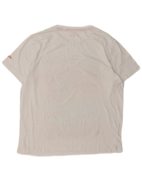 T-shirt grafica da uomo Lotto Havana Graphic XL in cotone bianco