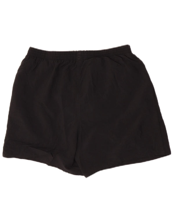 Pantaloncini sportivi da uomo Adidas medi neri in poliestere