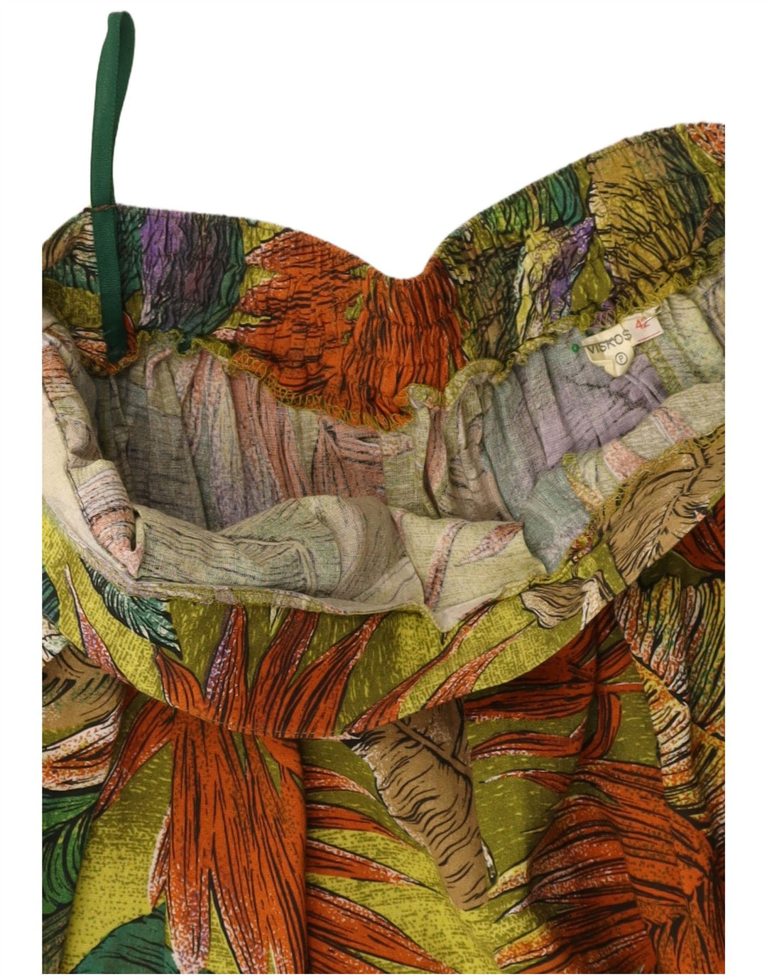 VINTAGE Womens Pleated A-Line Skirt IT 42 Medium W30 Multicoloured Floral