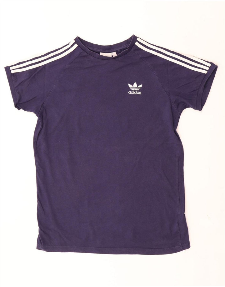 T-shirt da uomo Adidas Top Large in cotone blu navy