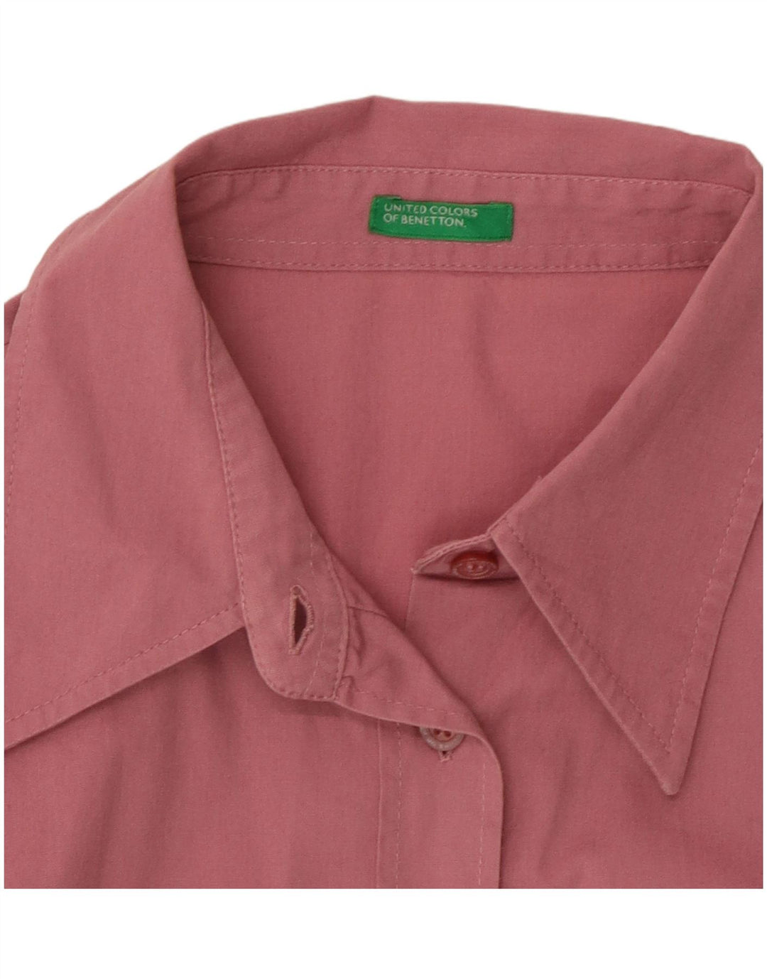 Camicia corta da donna BENETTON UK 12 rosa medio