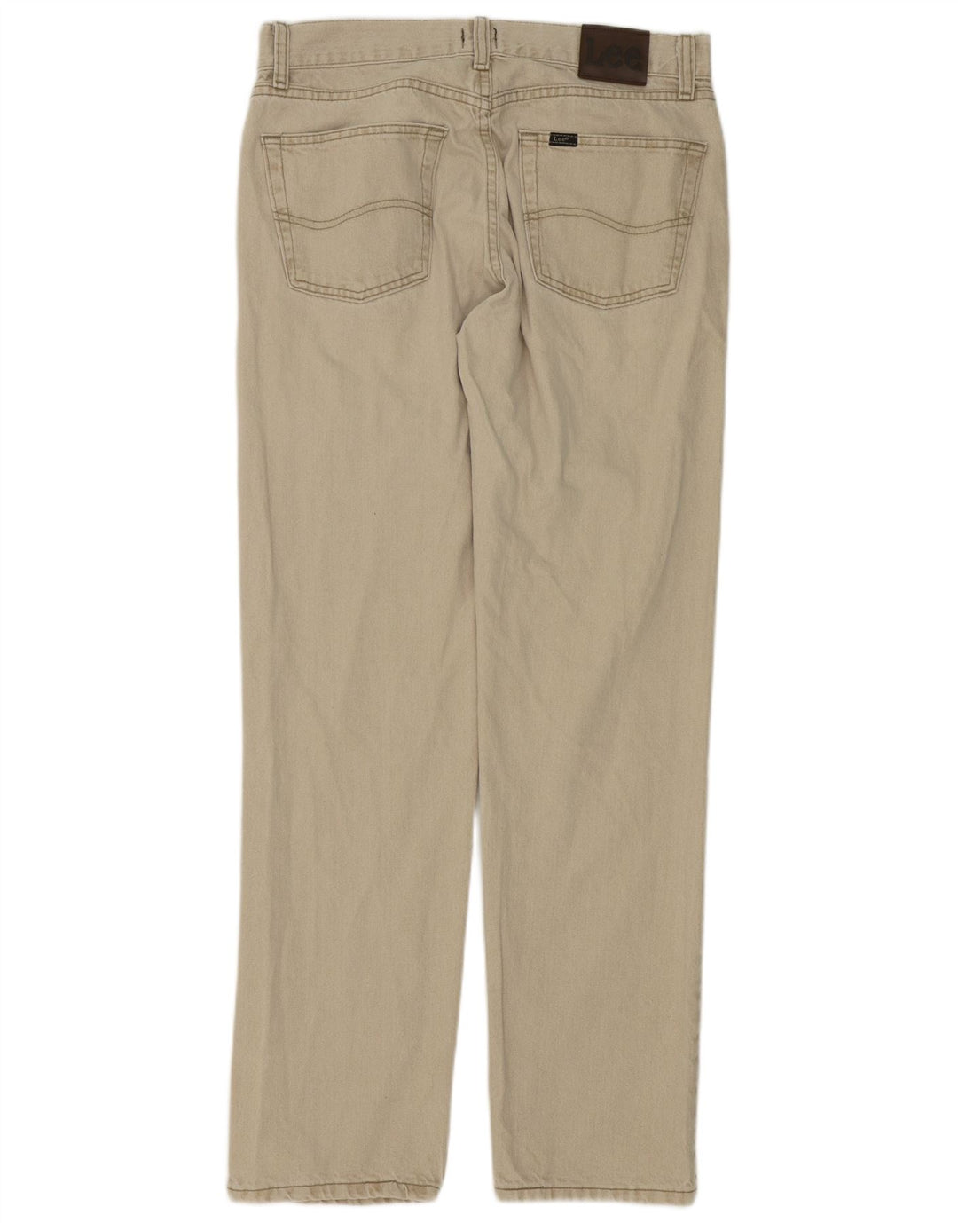 Pantaloni casual Lee da uomo vestibilità regolare W32 L34 cotone beige