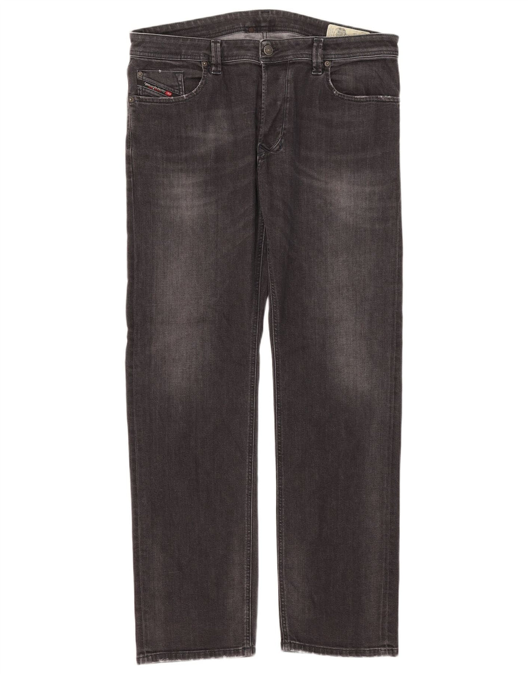 Jeans dritti regolari da uomo Diesel Larkee W38 L32 in cotone grigio