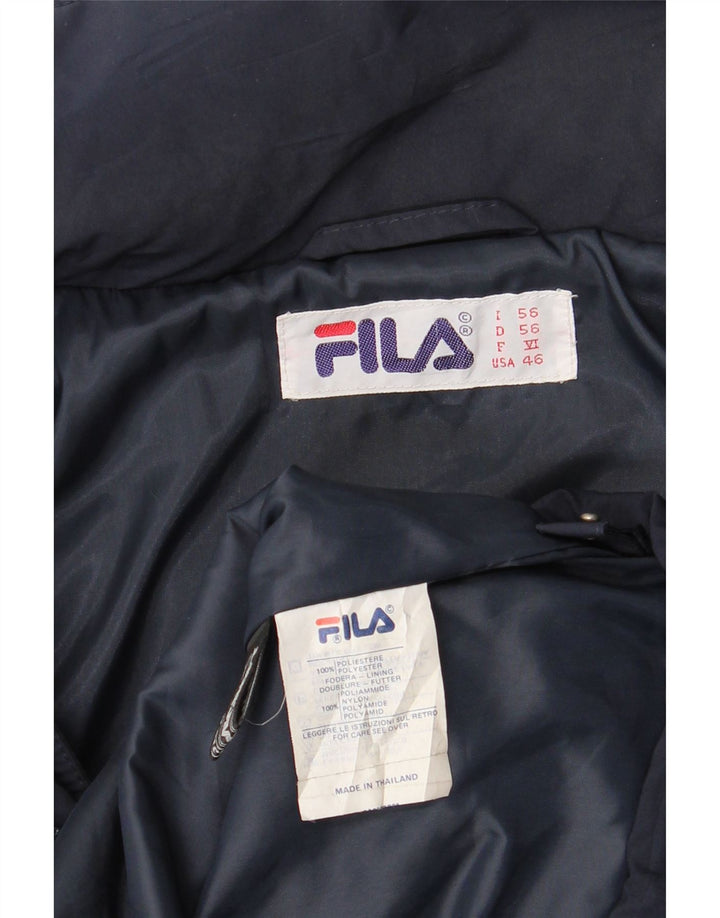 Giacca utility con cappuccio da uomo Fila IT 56 3XL poliestere blu navy