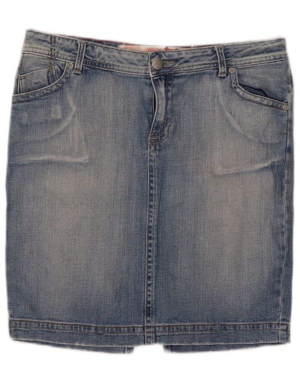 Mini gonna in denim da donna Roxy US 12 Large W32 in cotone blu