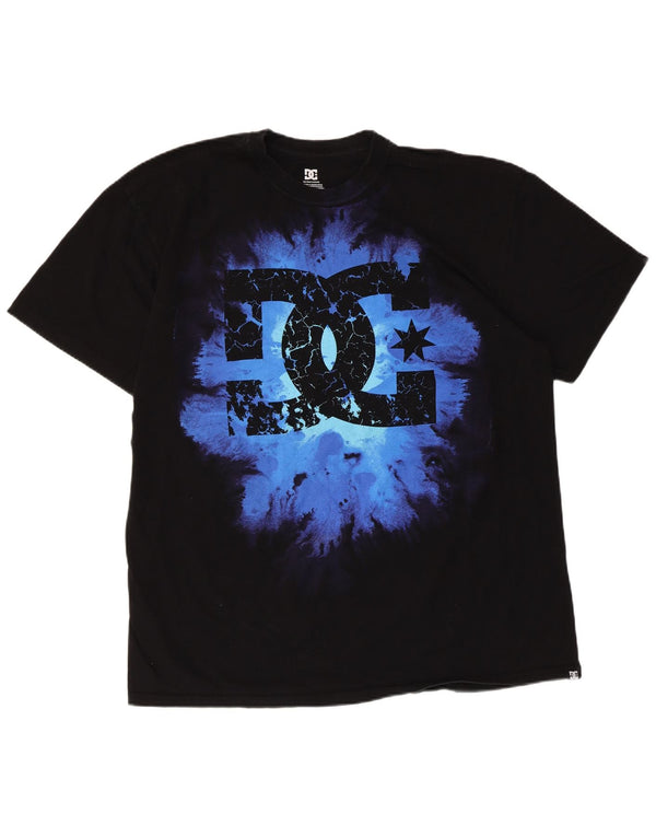 T-shirt grafica da uomo DC Top XL in cotone nero